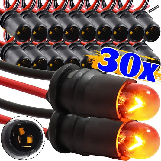 T10 W5W 147 Bulb Socket Holder Connector Car Wedge Light Rubber Plug Extension Wire Harness Adapter Auto Instrument Lamp Parts