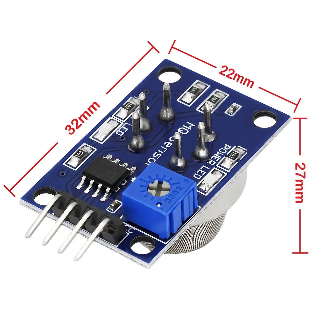 MQ Series Methane, Smoke & Gas Sensor Module Kit for Arduino DIY Electronics
