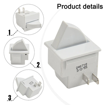 3 Pin Light Switch Fridge Light Switch Home Appliance Repair Size As Shown In The Picture 50,000 Times Lifespan