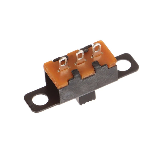 20Pcs 5V 0.3A Mini Size Black SPDT Slide Switch For Small DIY Power Electronic 3Pin 1P2T Slide Switch Toggle Switch