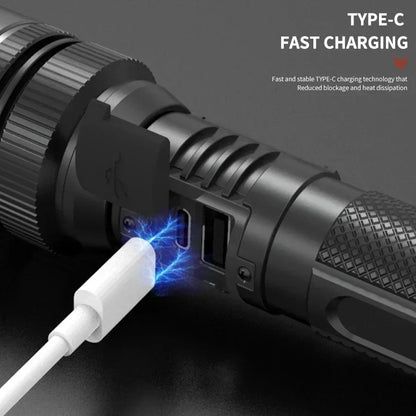 100000LM High Power LED Flashlight Rechargeable Tactical Torch