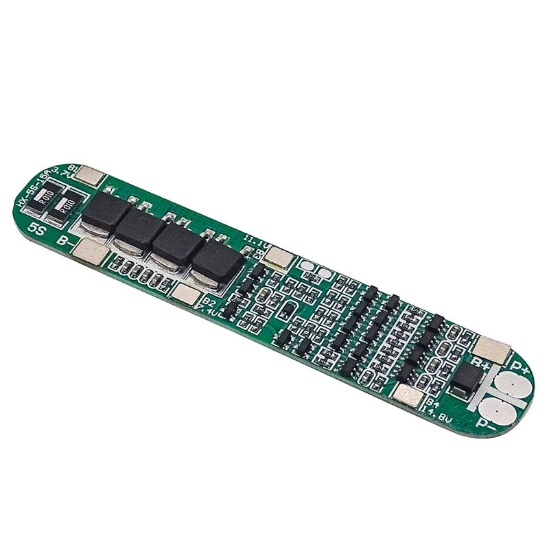 5S 18.5V–21V 15A BMS 18650 Lithium Battery Protection Board for Solar Lighting