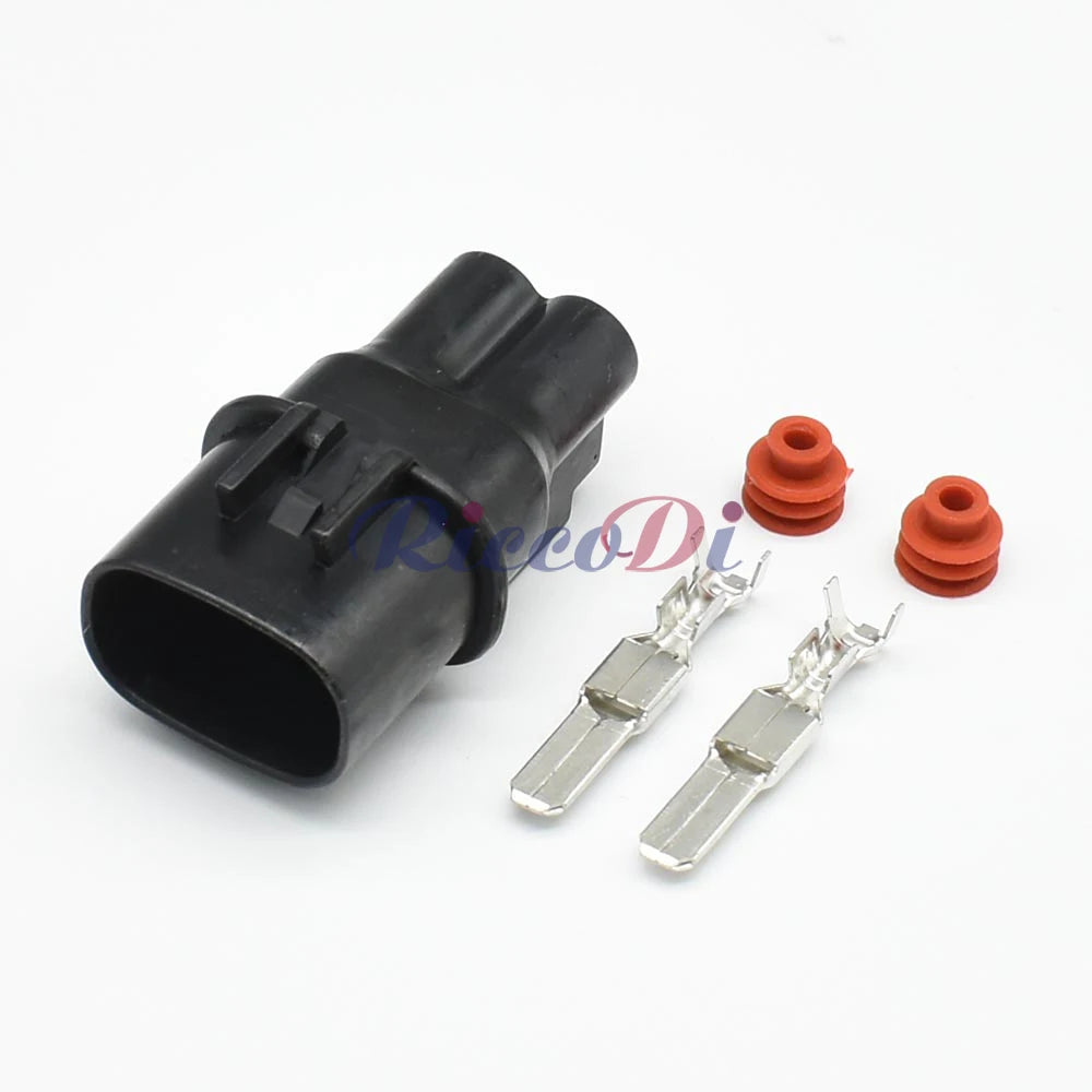 2 Pin 4.8mm Waterproof Cooling Fan Connector DJ7023Y-4.8 for Mitsubishi Outlander Water Tank
