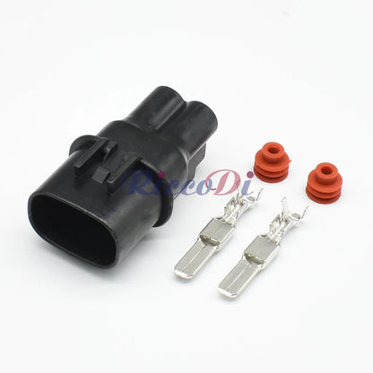 2 Pin 4.8mm Waterproof Cooling Fan Connector DJ7023Y-4.8 for Mitsubishi Outlander Water Tank
