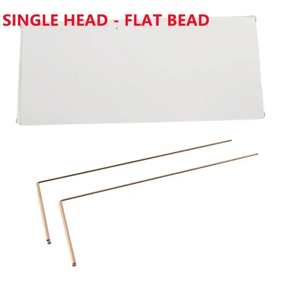 2pcs 99.9% Copper Detector Metal Dowsing Rod For Water Treasure Finding Tools 13.86X6.93X0.71Inches Divining Copper Probing Rod