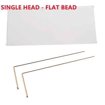 2pcs 99.9% Copper Detector Metal Dowsing Rod For Water Treasure Finding Tools 13.86X6.93X0.71Inches Divining Copper Probing Rod