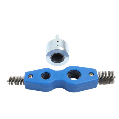 4-in-1 Battery Brush Copper Pipe Cleaner Welding Preparation High Torque Resistance Interchangeable Brush Heads For Copper Pipes