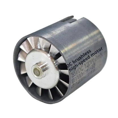 1Pcs High Voltage 100000rpm Ultra High Speed Brushless Motor Impeller Hair Dryer Parts DC155V 120W Micro Brushless Ducted Fan