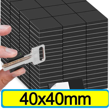 Square Self Adhesive Magnetic Sheets Flexible Refrigerator Magnets