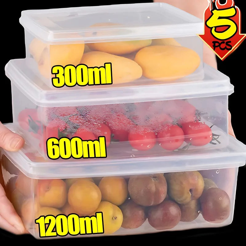 Refrigerator Storage Box Fridge Organizer Vegetable Fruit Fresh Food Crisper Box Freeze Meat Storage Container Kitchen Organizer