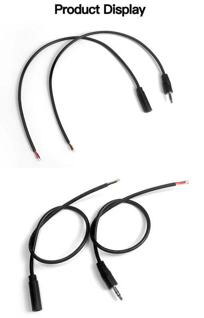 3.5mm Stereo Audio Cable 3×26AWG AUX Cord for Car Phone Speaker Headphones High-Quality Male-to-Male Audio Wire