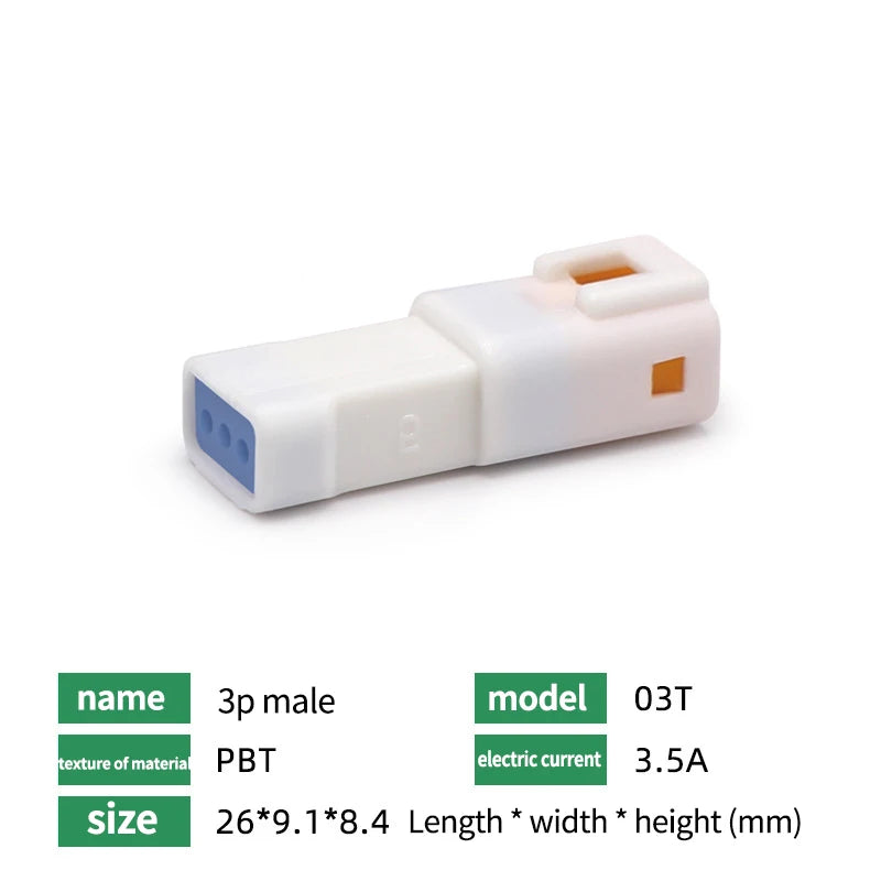 Automotive Connectors JST02R-JWPF-VSLE 2/3/4/6/8 Pin Waterproof Connectors Male and Female Butt Plugs