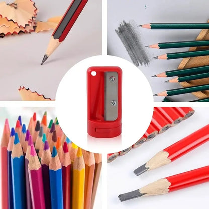Woodworking Hand Tools Manual Woodwork Pencil Cutter, Portable Carpenter Pencil Sharpener, Blue, Practical for Homework and Writing