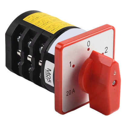 This conversion switch features an intuitive design that enhances usability across multiple motor applications effectively