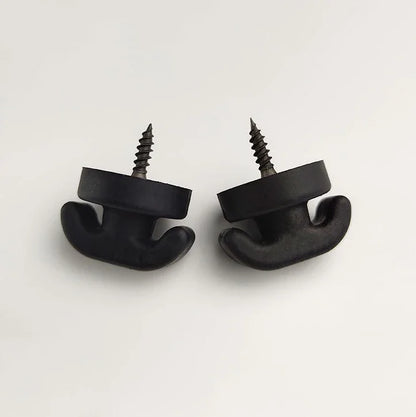 Car Mesh Pocket Hook Seat Mesh Buckle Car Interior Trunk Screw Fixing Hook Ring Universal Storage Mesh Pocket Mounting Clip