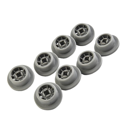 Dishwasher Lower Basket Wheels — 8pcs Replacement Rollers for Siemens S5555X0GB/79 S5943X2GB/31 S6409N2GB/17 HF87950GB/03 KG57U95/13