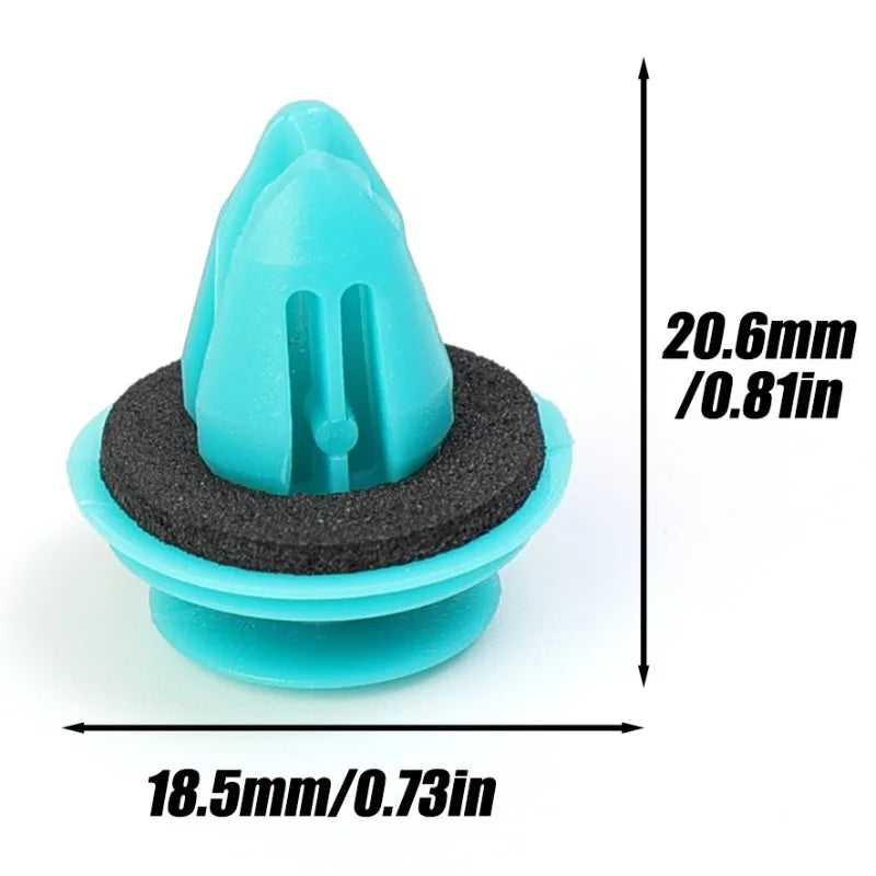 Green Nylon Retaining Clip for Toyota Bumper &amp; Door — Auto Vehicle Retainer Fastener Rivet 20/40pcs