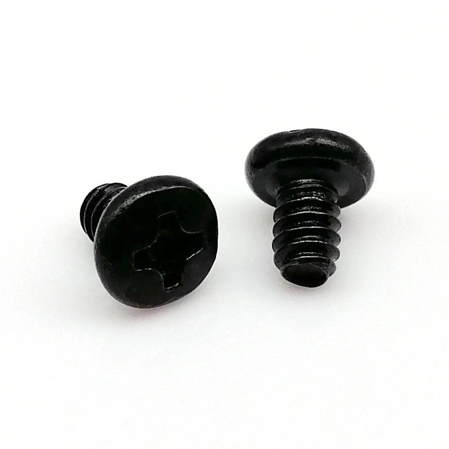 Phillips Flat Round Wafer Head Screw Bolt 6#-32x5/6/8mm for PC Case Hard Drive HDD Power Supply PSU Mount Computer Fixing black Keszoox