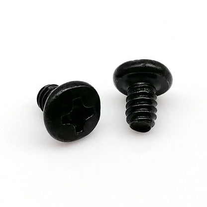 Phillips Flat Round Wafer Head Screw Bolt 6#-32x5/6/8mm for PC Case Hard Drive HDD Power Supply PSU Mount Computer Fixing black Keszoox