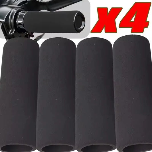Motorcycle Grip Covers Anti Vibration Comfort Foam Slip-On Handlebar Grips Universal Soft Sponge Sleeve Non-Slip for Motorbike