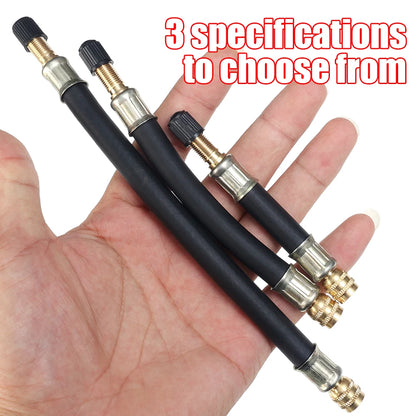 Flexible Rubber Tyre Valve Extension Tube 10/15/21cm for Cars & Trucks