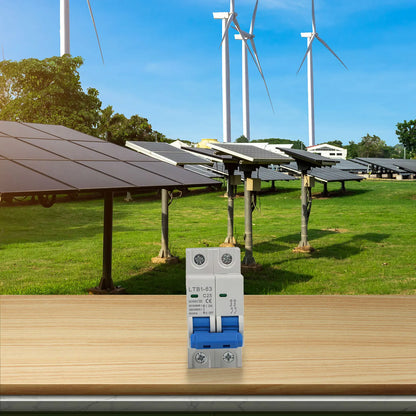 For Solar Photovoltaic Compatible DC 1000V Circuit Breaker Available in 6A to 63A Rated Currents for Overload Protection