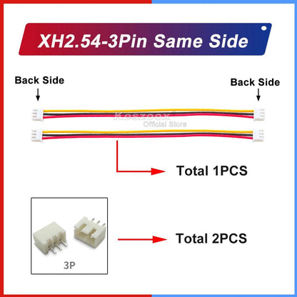 jst xh connector 3p terminal wire