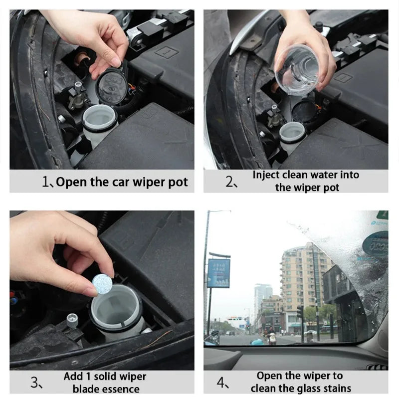 Car Windshield Cleaner Tablets Effervescent Glass Cleaning Tablets 300/10pcs