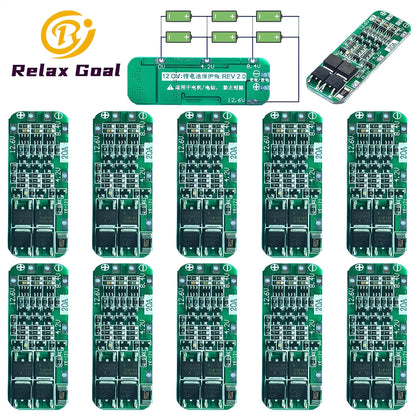 3S 20A Lithium Battery BMS Protection Board 3.6V-12.6V for 18650 Li-ion Cells and Drill Motors