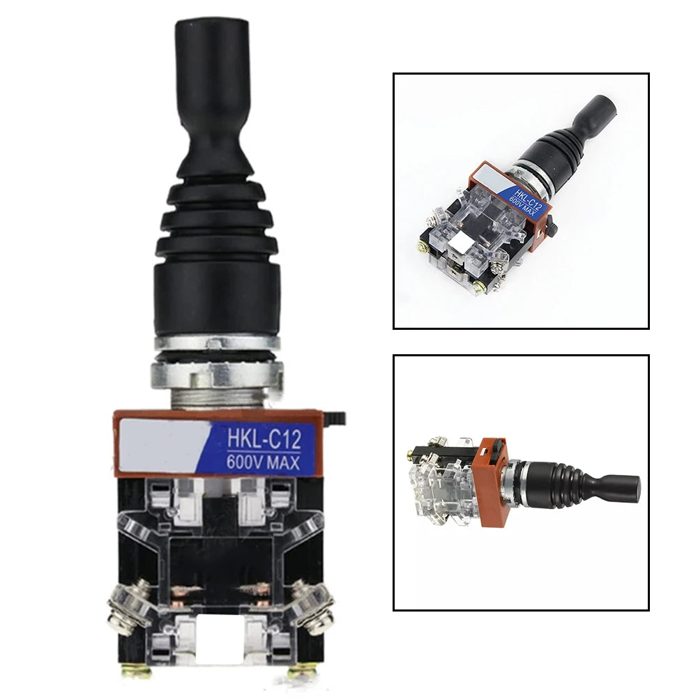 High Performance Joystick Switch Controller with Rubber Bushing Designed to Withstand Harsh Industrial Environments