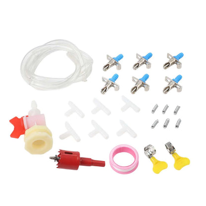 24pcs/Set Rabbit Drinking Fountain With Double Spring Duckbill Spout For Breeding And Cage Use Plastic