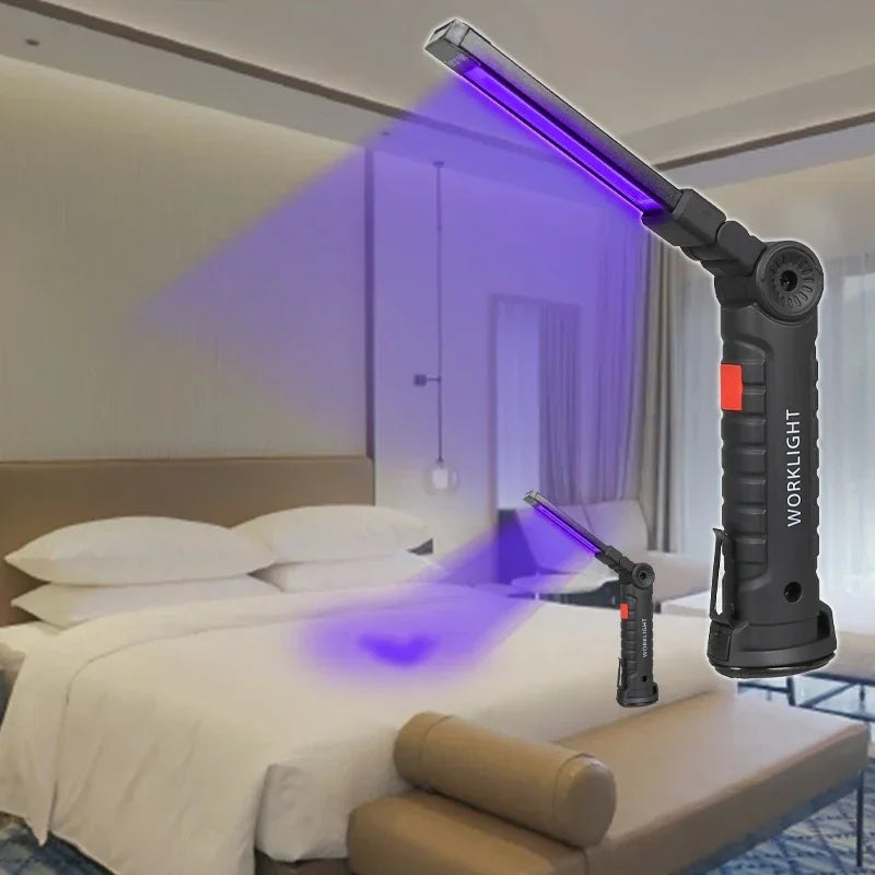 395NM Mini UV LED Flashlight Rechargeable Blacklight Lamp