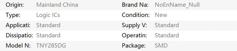 2PCS TNY285DG Power Management IC SMD SOP-7 Integrated Chip