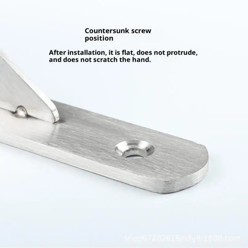 2Pcs Angle Bracket Heavy Duty For Wall Angle Bracket Stainless Steel L Type Bracket