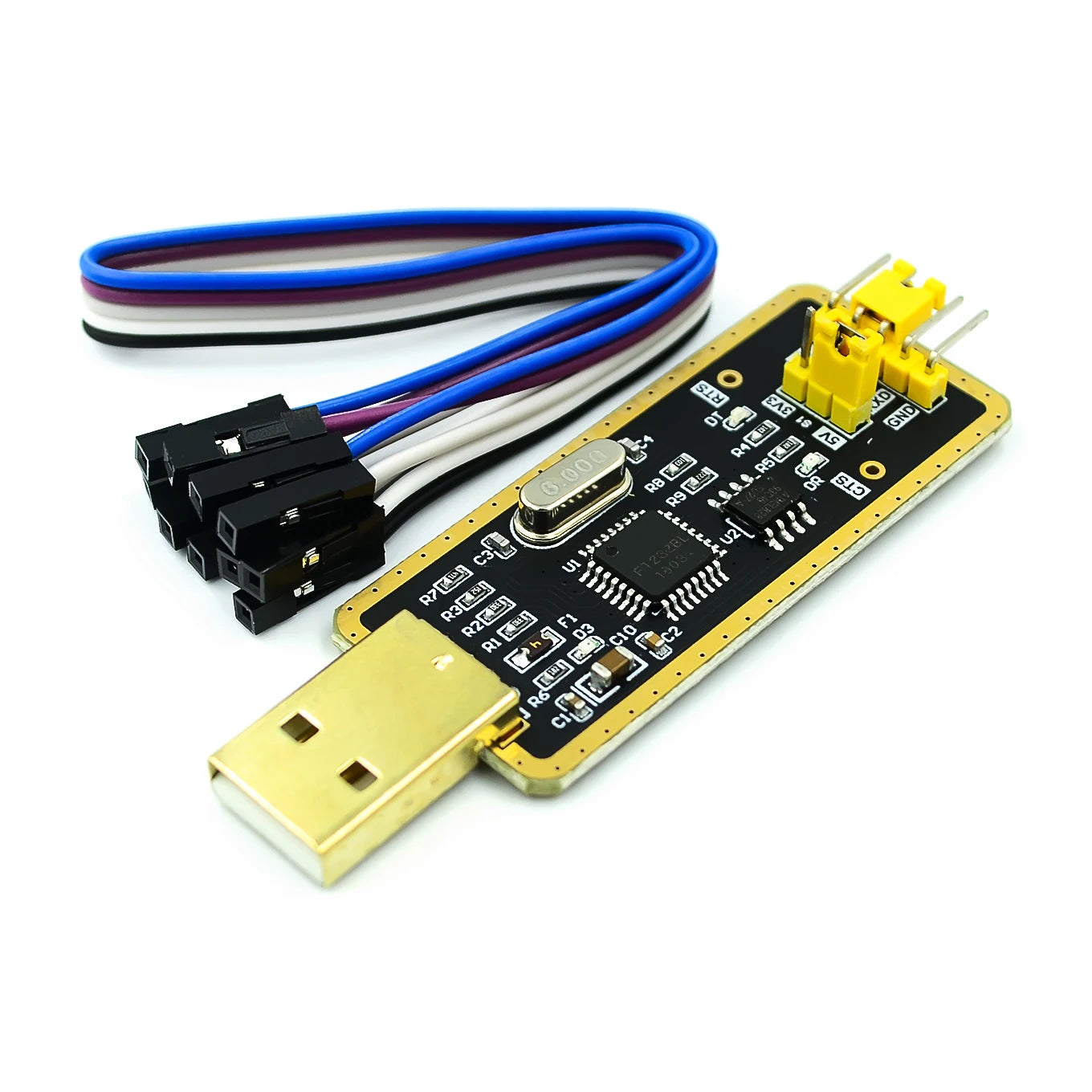 FT232 USB 2.0 to TTL Serial Adapter Module Cable 5V/3.3V for Arduino and Debugging