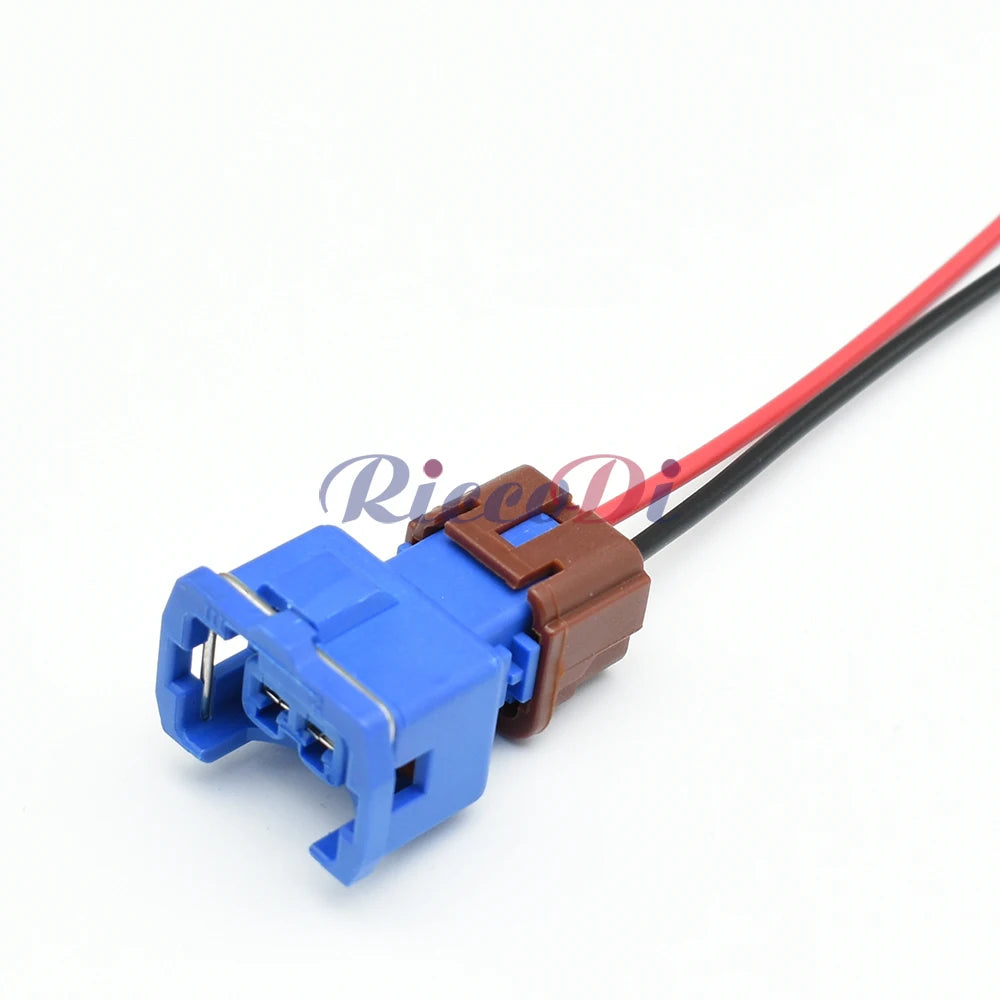 2 Pin Knock Detonation Sensor Automotive Connector Cable Socket Black Blue Red Compatible with PB186-02326 / PB185-02326