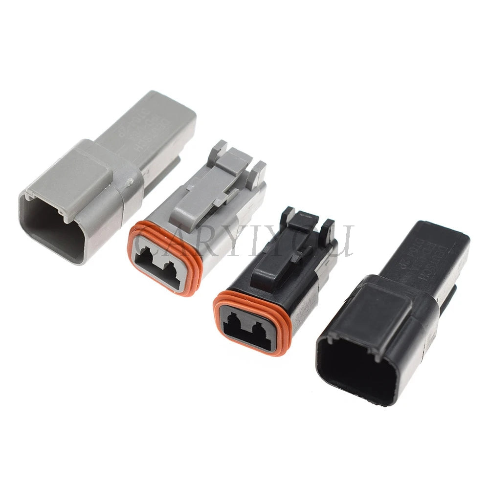 2 pin male female sealed waterproof wire connector plug for automotive and industrial wiring