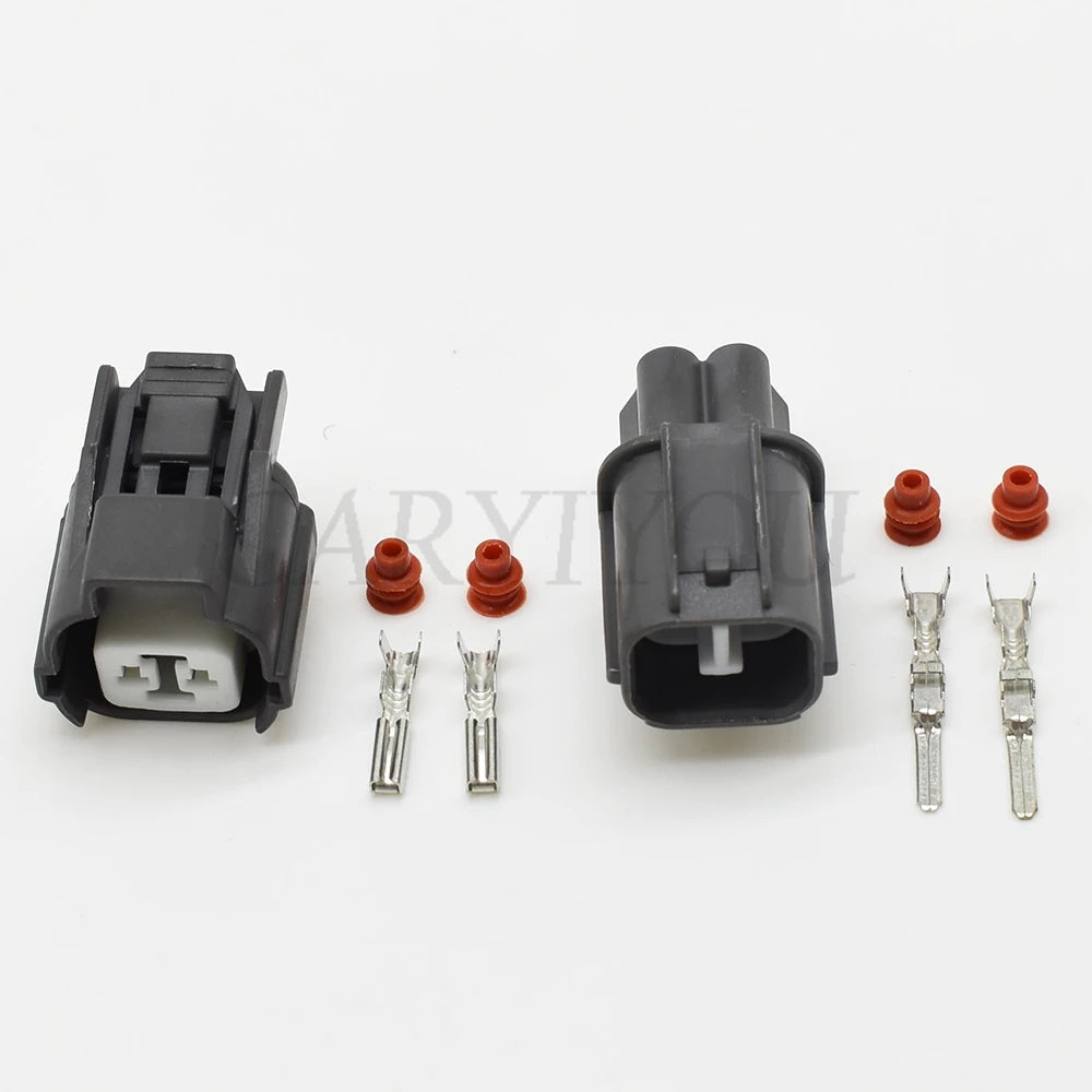 sealed 2 pin automotive cable plug for reliable horn and rear door lock wiring connections