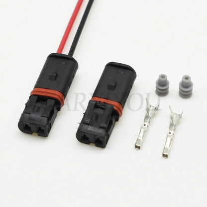 sealed automotive connector housing providing reliable electrical contact for vehicle systems