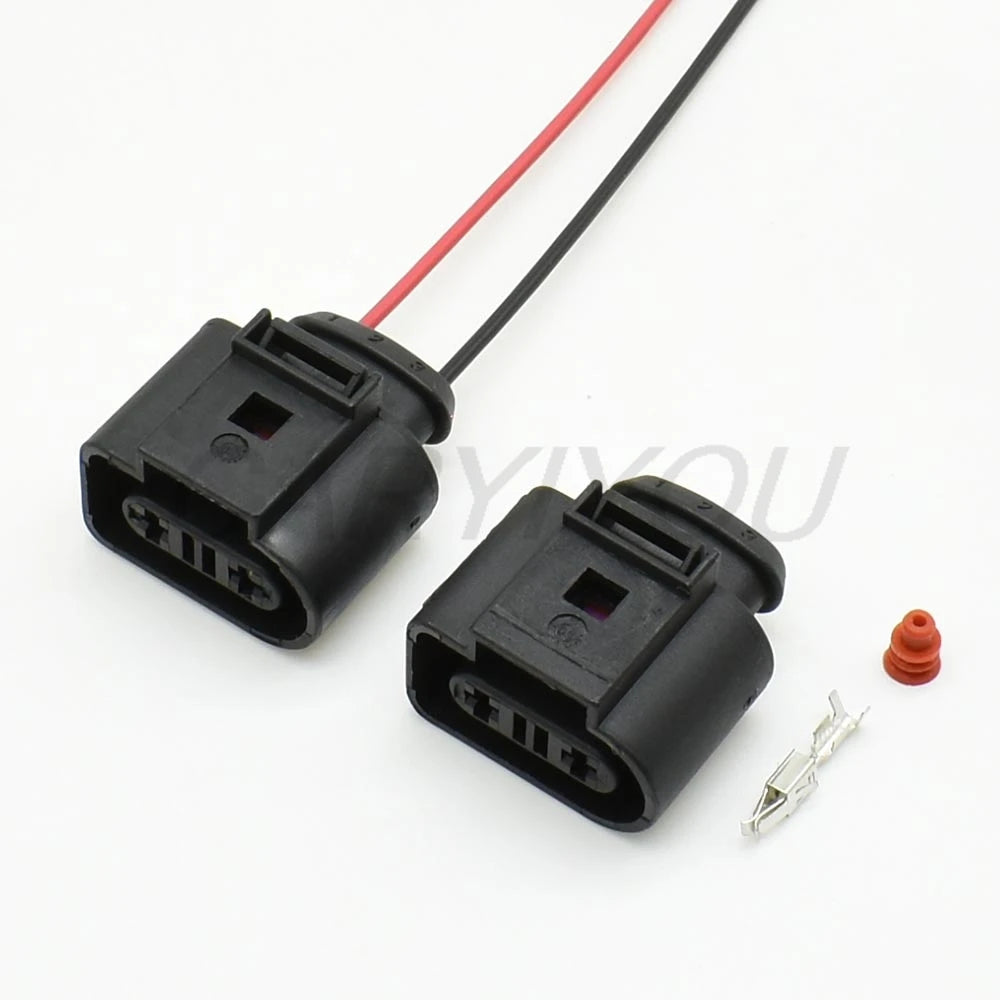 sealed 3.5mm female automotive connector socket for reliable vehicle temperature sensor connections