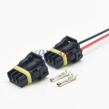 sealed 2 pin automotive wiring socket for mirror and turn signal electrical connections