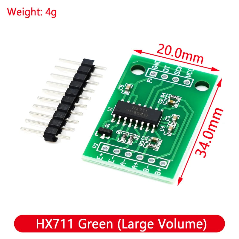 HX711 AD Module with 50Kg Body Load Cell Weighing Sensor and Measurement Tools