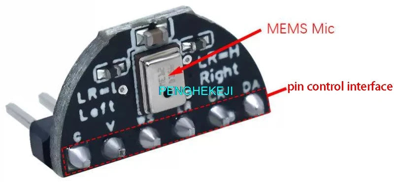 Maix High-Sensitivity I2S Microphone Module with Low-Noise Development Board