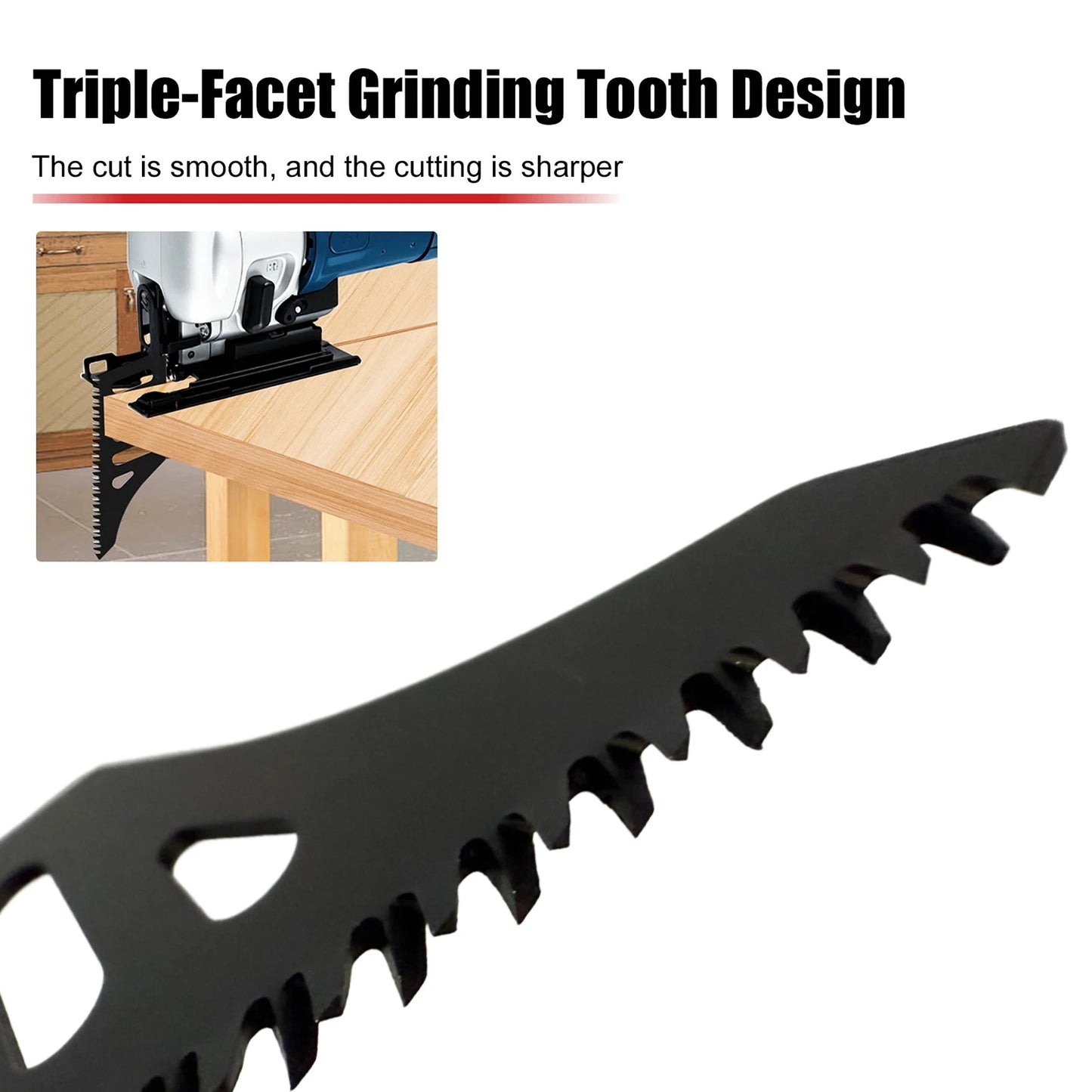 T142HB Jigsaw Blades Extra Long Heavy Duty Scroll Saw Blades T-Shank Professional Woodworking Aluminum Cutting Tool Accessories