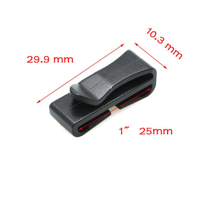 Reliable Sturdy Black Plastic Backpack Strap Adjustable Closing Buckle Convenient Dimensions Slip Keeper Buckle X Belt Buckle