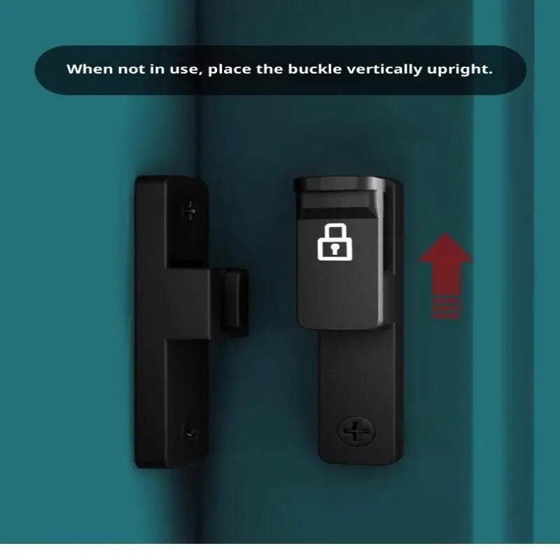 Latch Deadbolt Indoor Non-Punch Surface Mounted Door Lock Bathroom Sliding Door Buckle Snap Bolt Old-Fashioned Room Privacy Lock