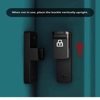 Latch Deadbolt Indoor Non-Punch Surface Mounted Door Lock Bathroom Sliding Door Buckle Snap Bolt Old-Fashioned Room Privacy Lock