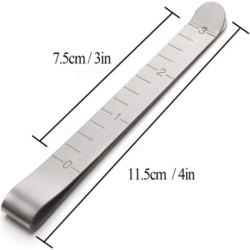 10/1PCS Hemming Clips Stainless Steel Sewing Clip Stainless Steel Ruler for DIY Sewing&Stitching Pinning Marking Quilting Ruler