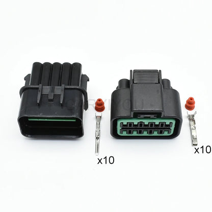PB625-10027 / PK501-10020 Automotive 10-Pin Waterproof Connector — Female Male Plug for Car & Motorcycle