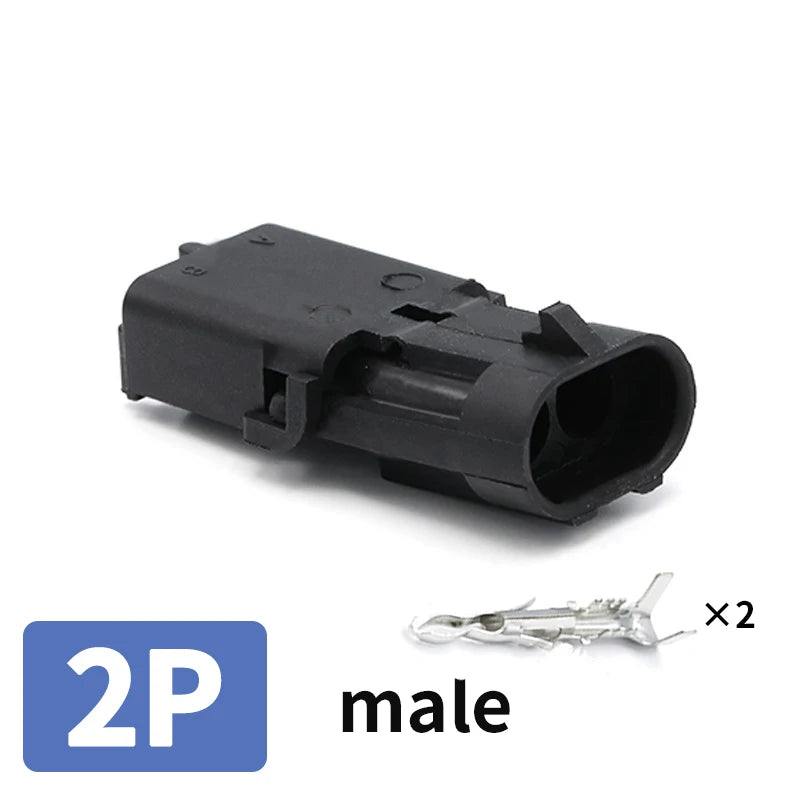 2.5 Series Waterproof Connector 1/2/3/4/6 Pin Male Female for Haltech MAP TPS GM
